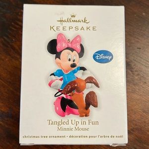 Disney Tangled Up in Fun Minnie Mouse Hallmark Ornament